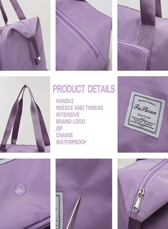 Pramit enterprise 100 L Gym Duffel Bag - Folding Travel Bag Waterproof Large Capacity Foldable Storage Bag Handbag - Purple (Random) - Image 4